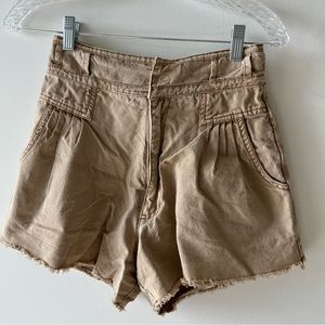 Free people brown denim shorts